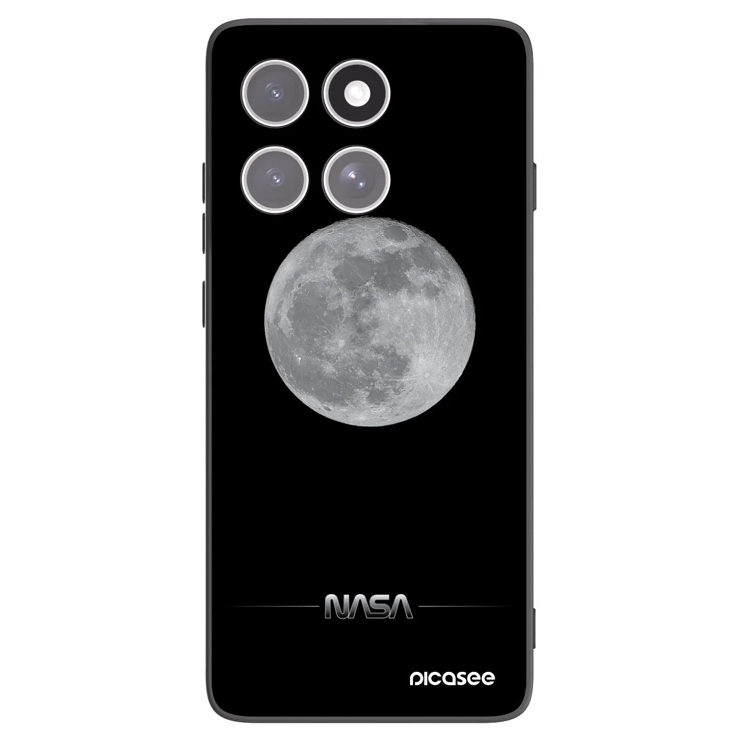 Silikónový čierny obal pre Motorola Edge 60 Fusion - Moon Minimal