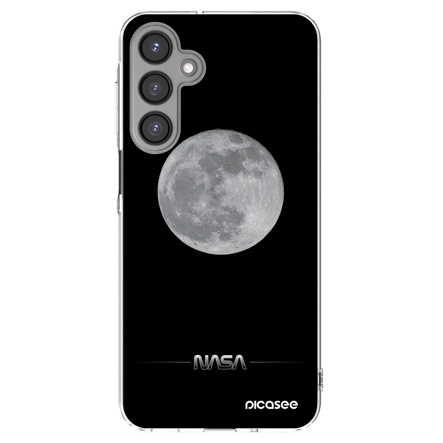 Picasee silikónový prehľadný obal pre Samsung Galaxy A16 4G - Moon Minimal