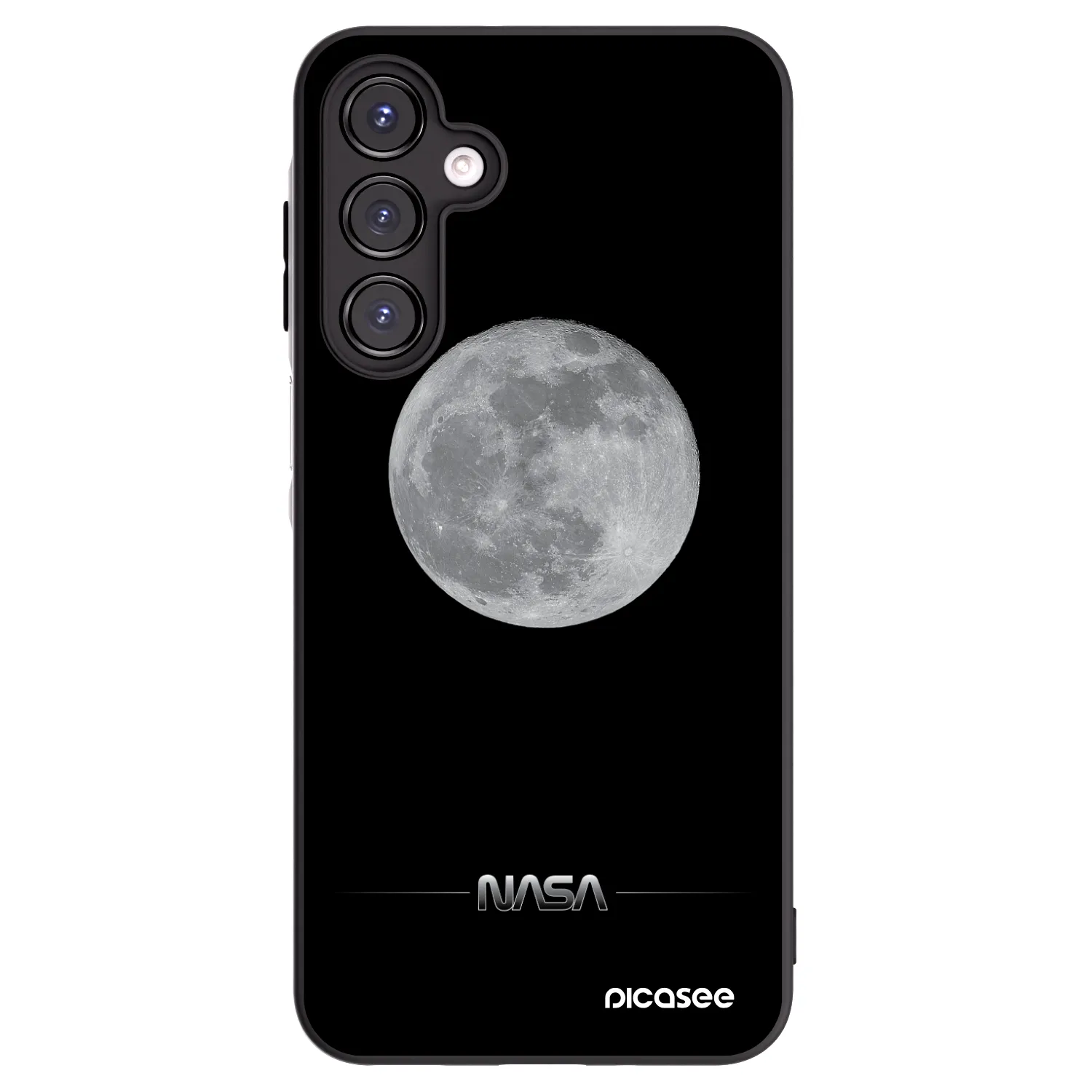 Picasee silikónový čierny obal pre Samsung Galaxy A16 4G - Moon Minimal