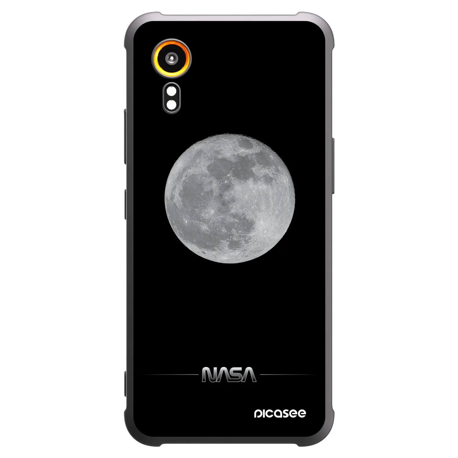 Picasee silikónový čierny obal pre Samsung Galaxy Xcover 7 - Moon Minimal
