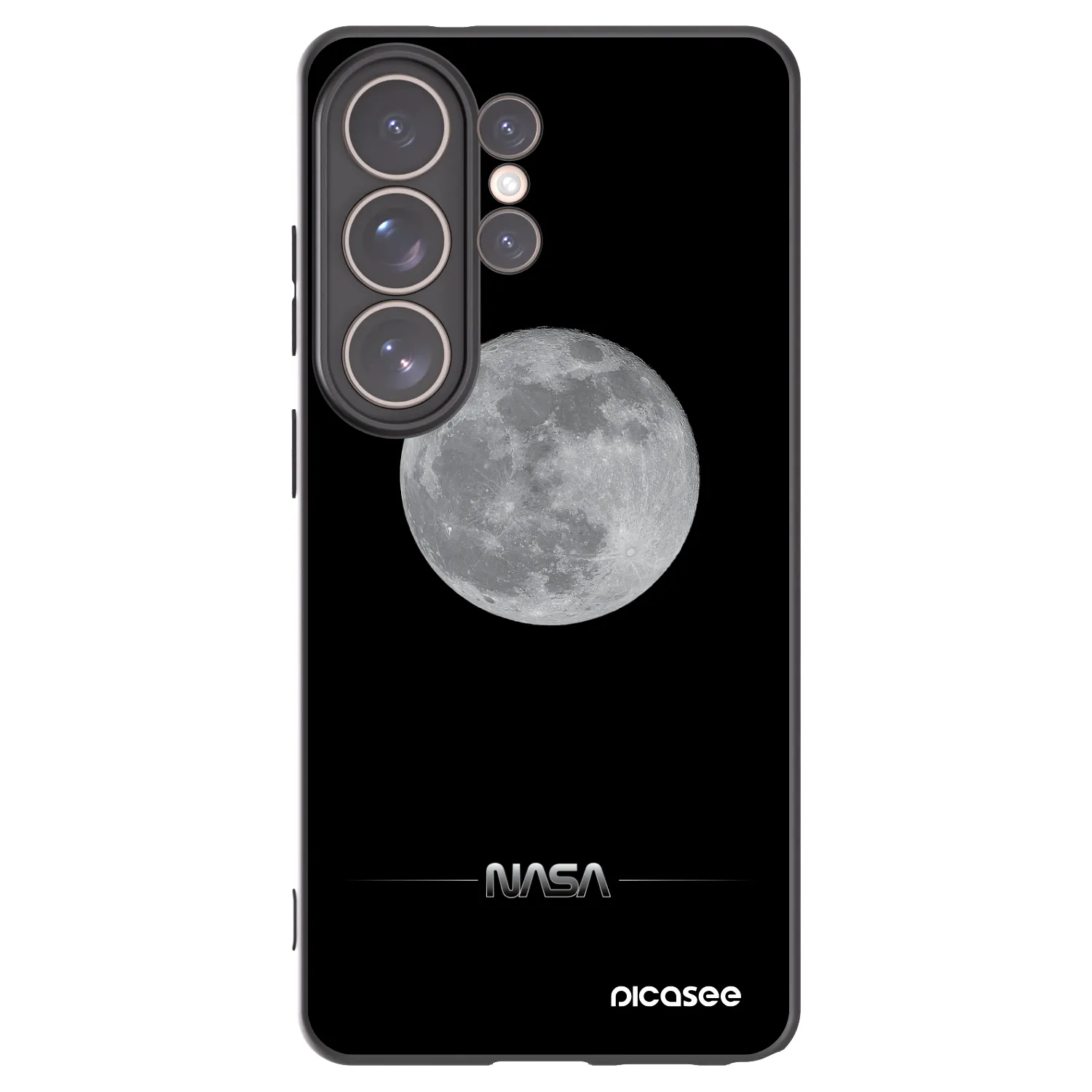 Picasee silikónový čierny obal pre Samsung Galaxy S26 Ultra - Moon Minimal