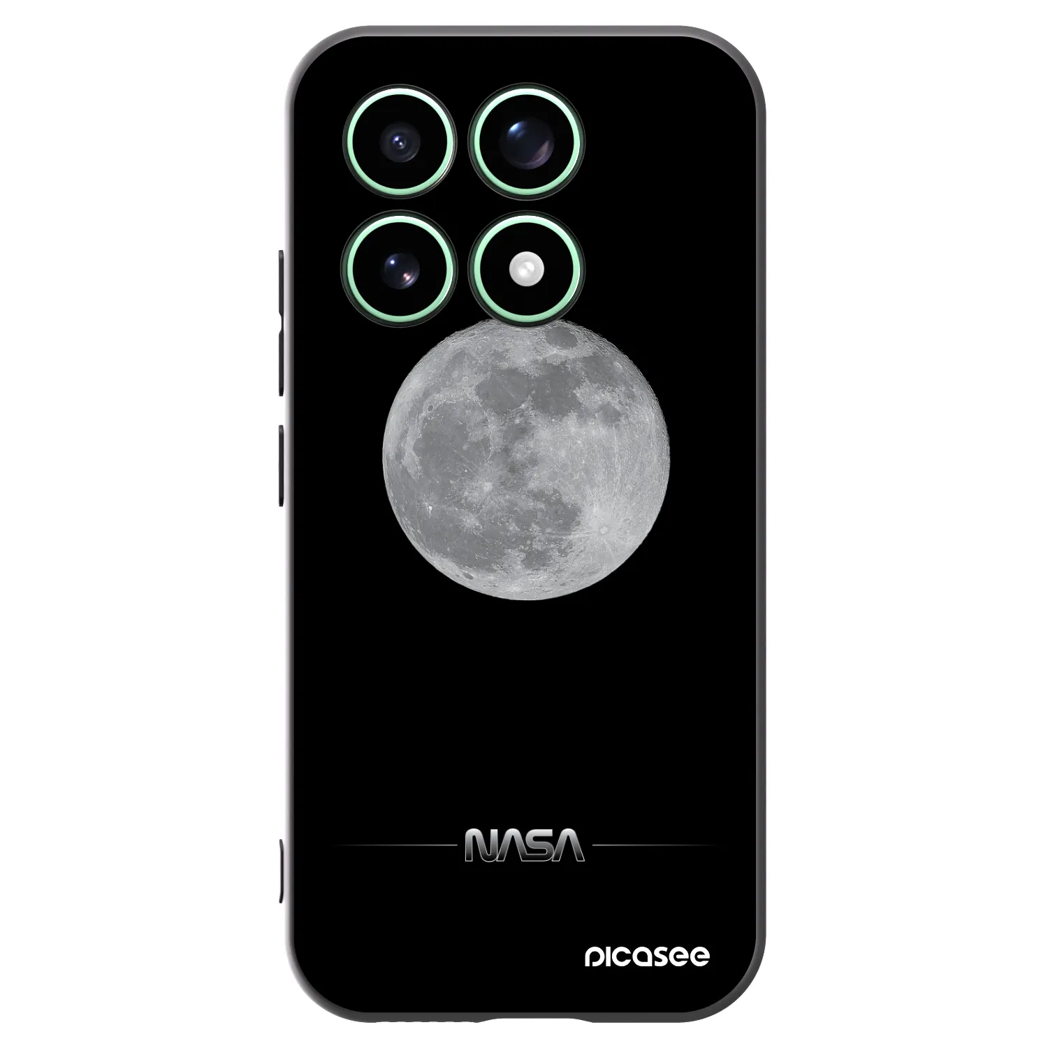 Picasee silikónový čierny obal pre Xiaomi 17 - Moon Minimal