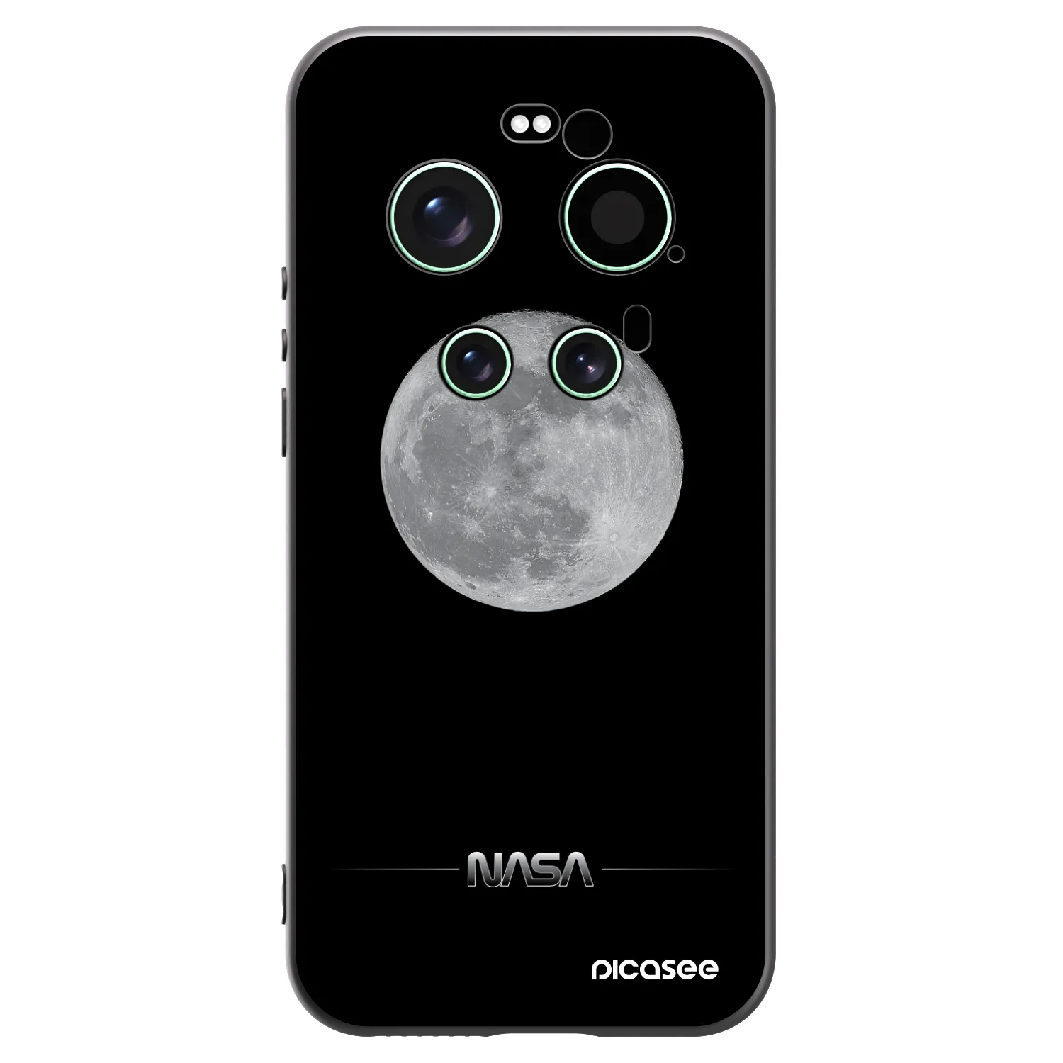 Picasee silikónový čierny obal pre Xiaomi 17 Ultra - Moon Minimal