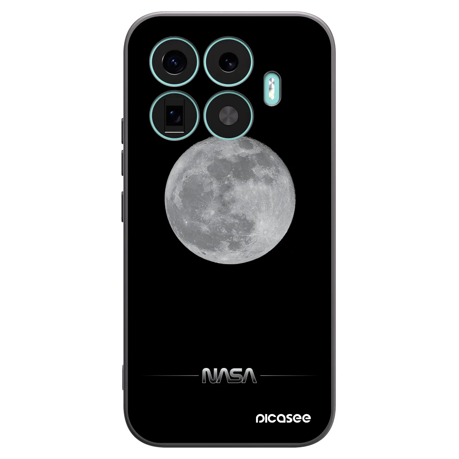 Picasee silikónový čierny obal pre Xiaomi 17T - Moon Minimal