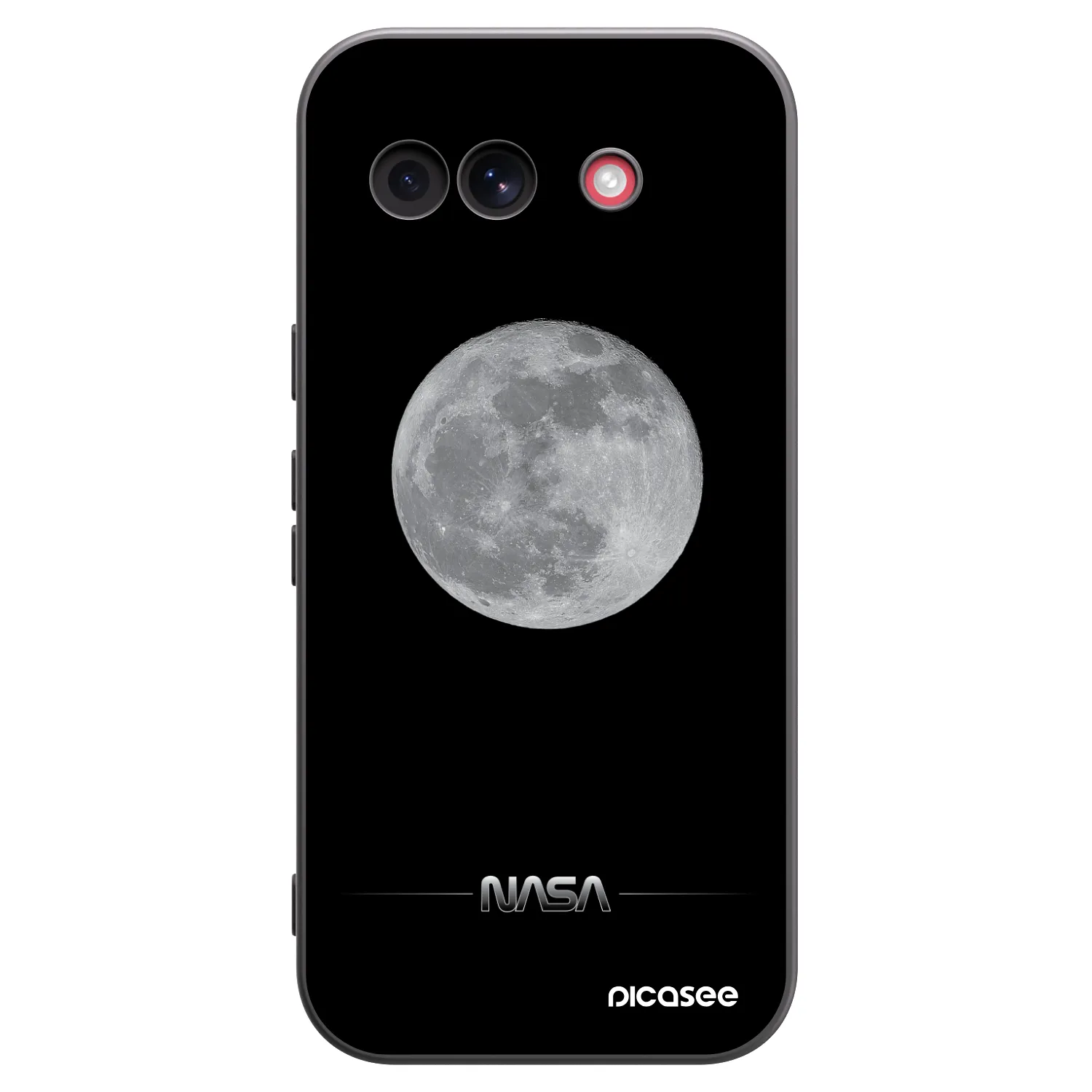 Picasee silikónový čierny obal pre Google Pixel 10a - Moon Minimal