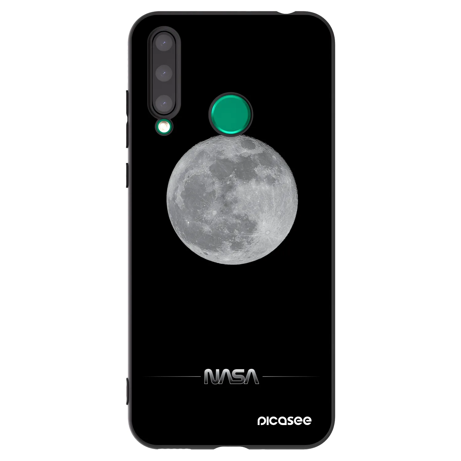 Picasee silikónový čierny obal pre Honor 20 Lite - Moon Minimal