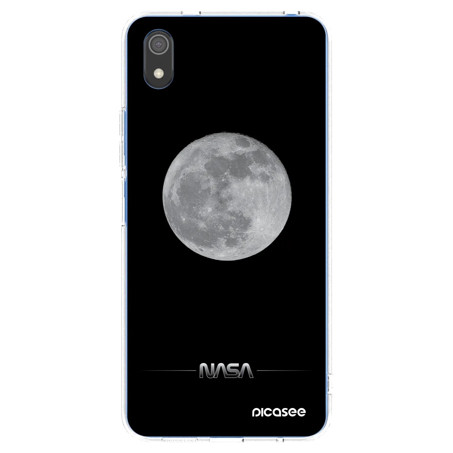 Picasee silikónový prehľadný obal pre Xiaomi Redmi 7A - Moon Minimal