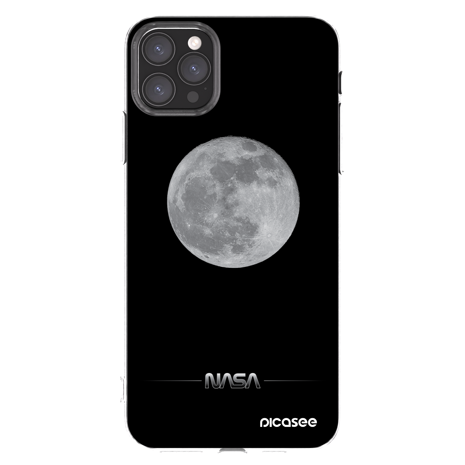 Picasee silikónový prehľadný obal pre Apple iPhone 11 Pro Max - Moon Minimal