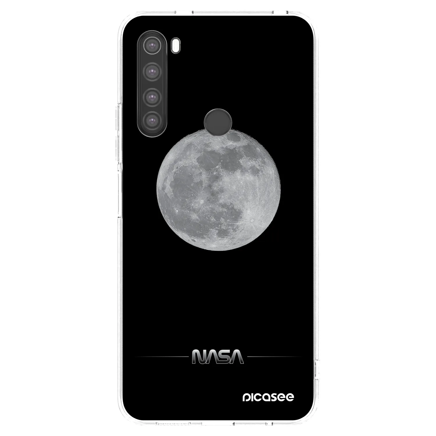 Picasee silikónový prehľadný obal pre Xiaomi Redmi Note 8 - Moon Minimal