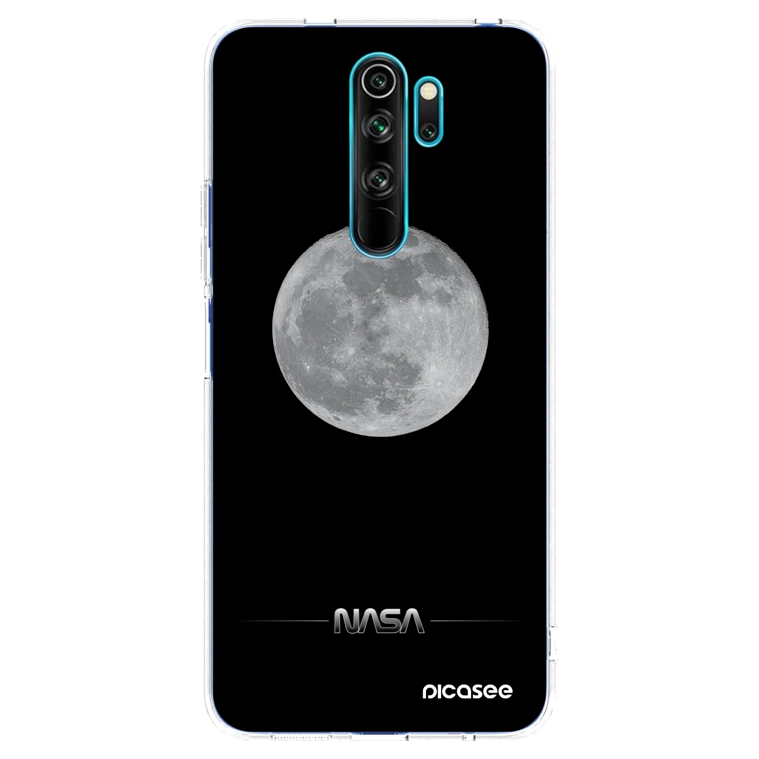 Picasee silikónový prehľadný obal pre Xiaomi Redmi Note 8 Pro - Moon Minimal