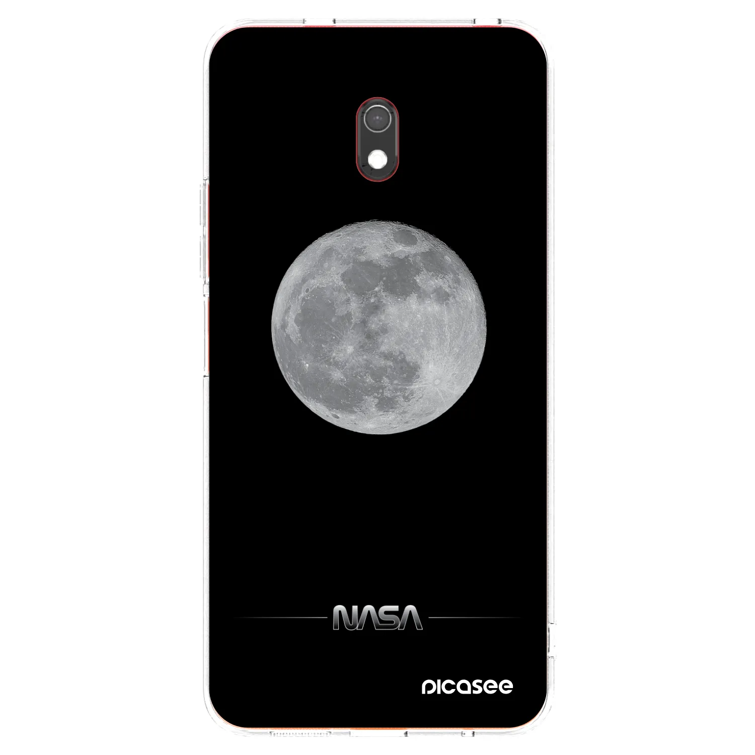Picasee silikónový prehľadný obal pre Xiaomi Redmi 8A - Moon Minimal