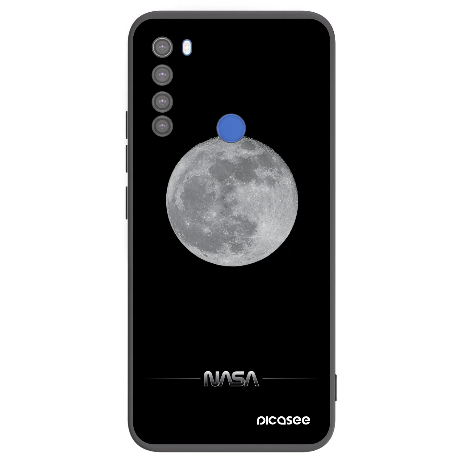 Picasee silikónový čierny obal pre Xiaomi Redmi Note 8T - Moon Minimal