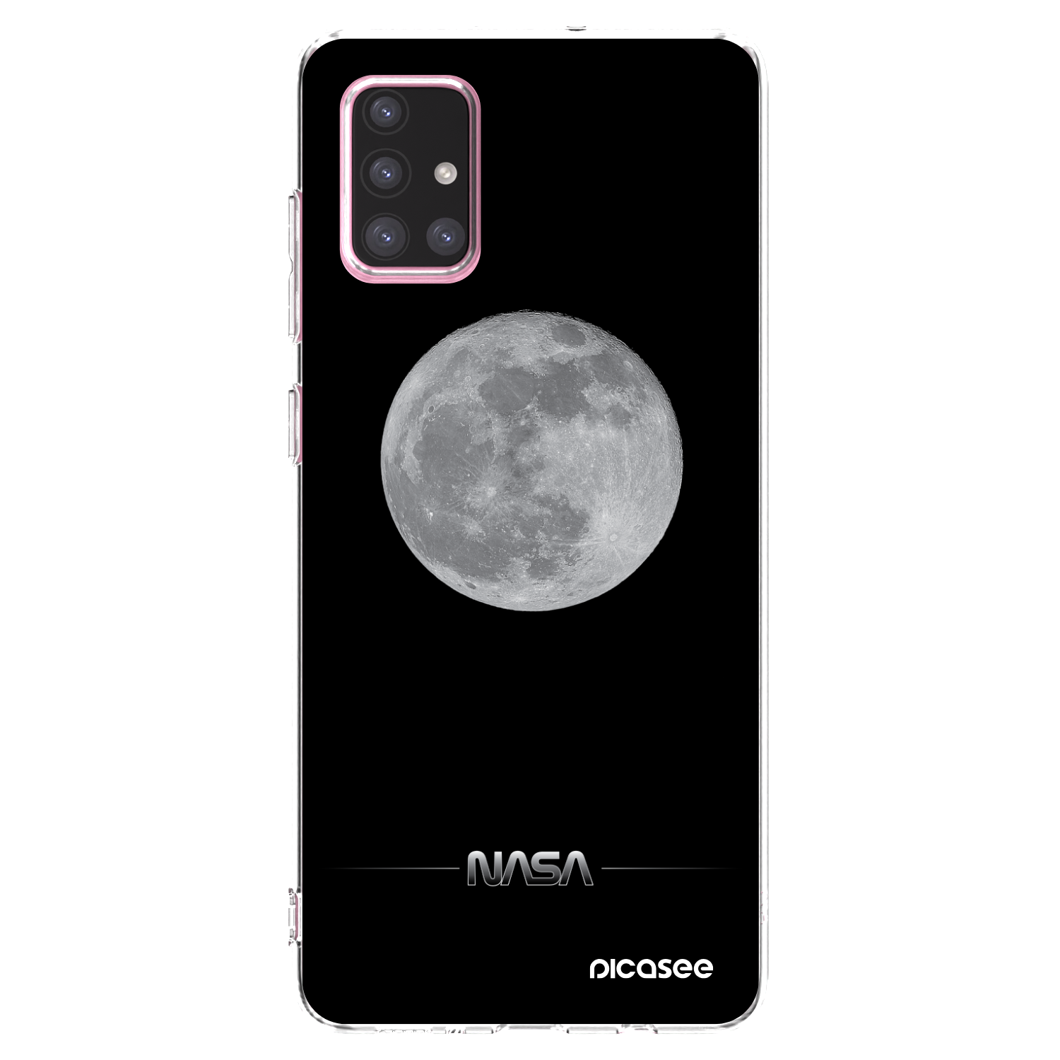 Picasee silikónový prehľadný obal pre Samsung Galaxy A71 A715F - Moon Minimal