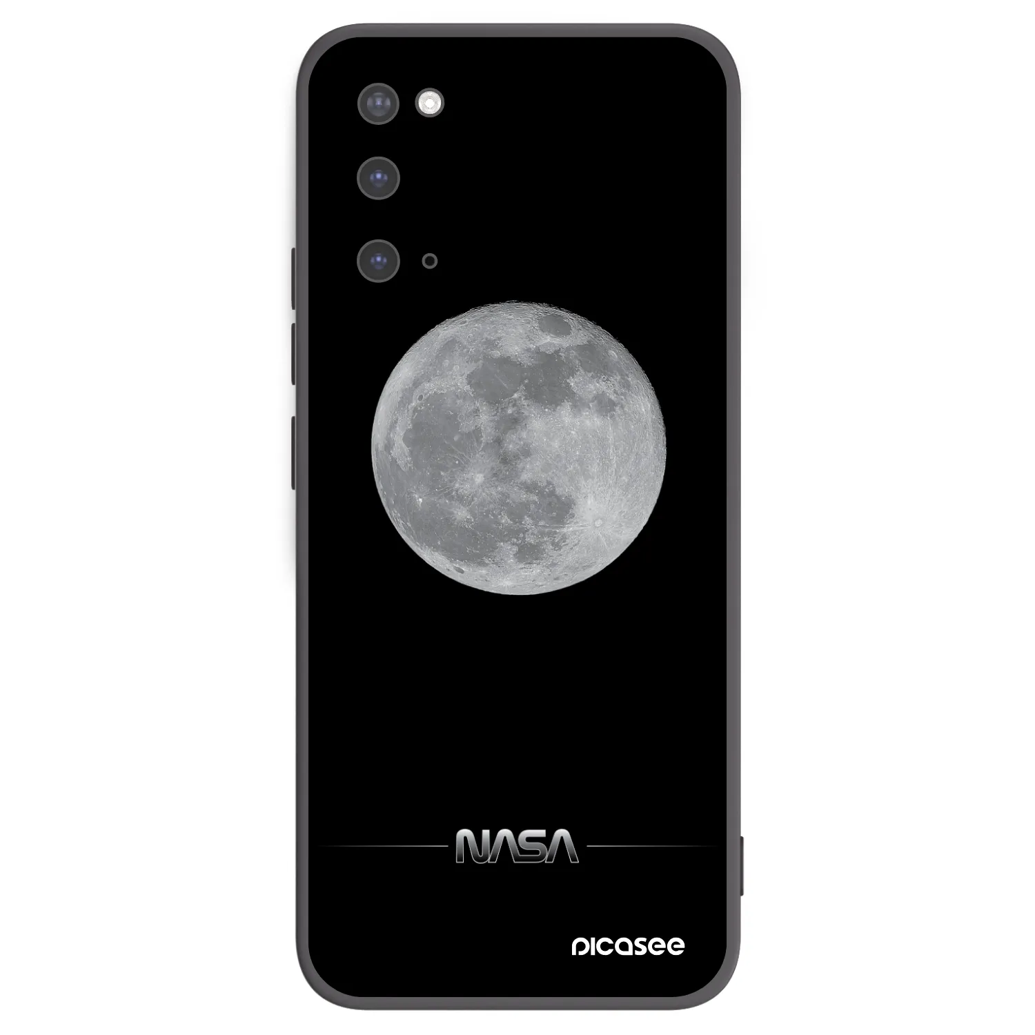 Picasee silikónový čierny obal pre Samsung Galaxy S20 G980F - Moon Minimal