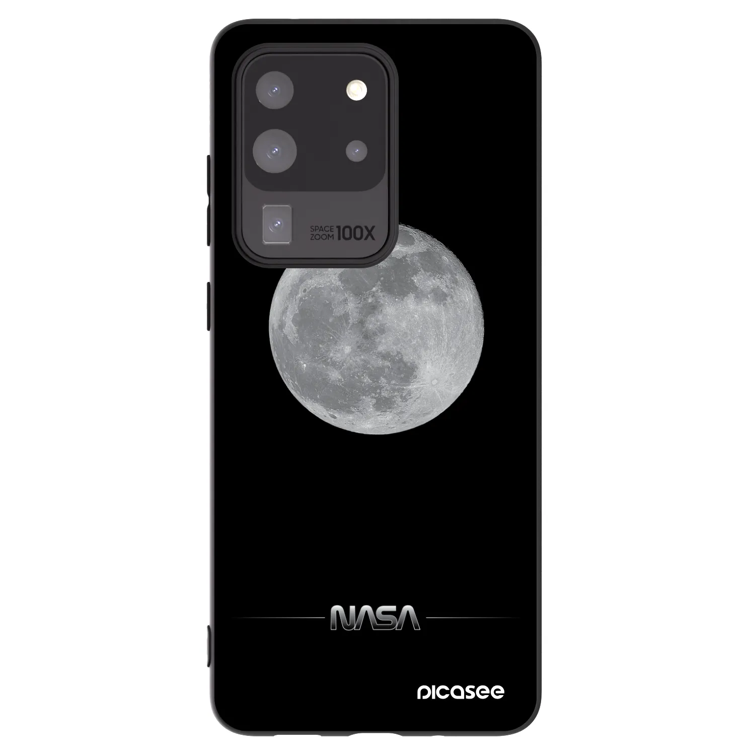 Picasee silikónový čierny obal pre Samsung Galaxy S20 Ultra 5G G988F - Moon Minimal