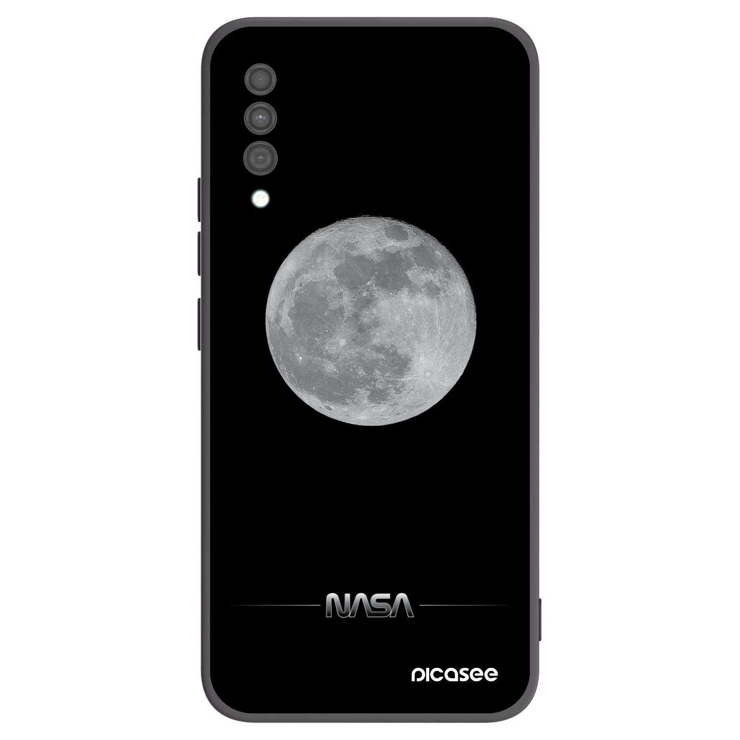 Picasee silikónový čierny obal pre Samsung Galaxy A30s A307F - Moon Minimal