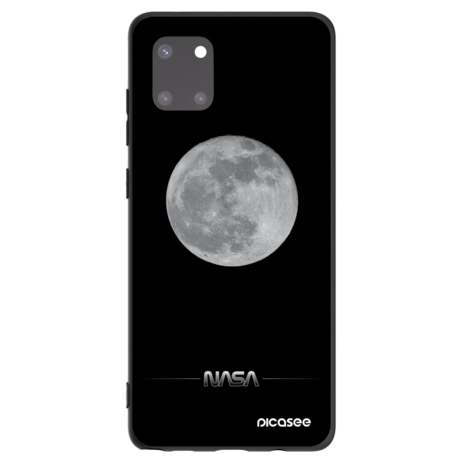 Picasee silikónový čierny obal pre Samsung Galaxy Note 10 Lite N770F - Moon Minimal
