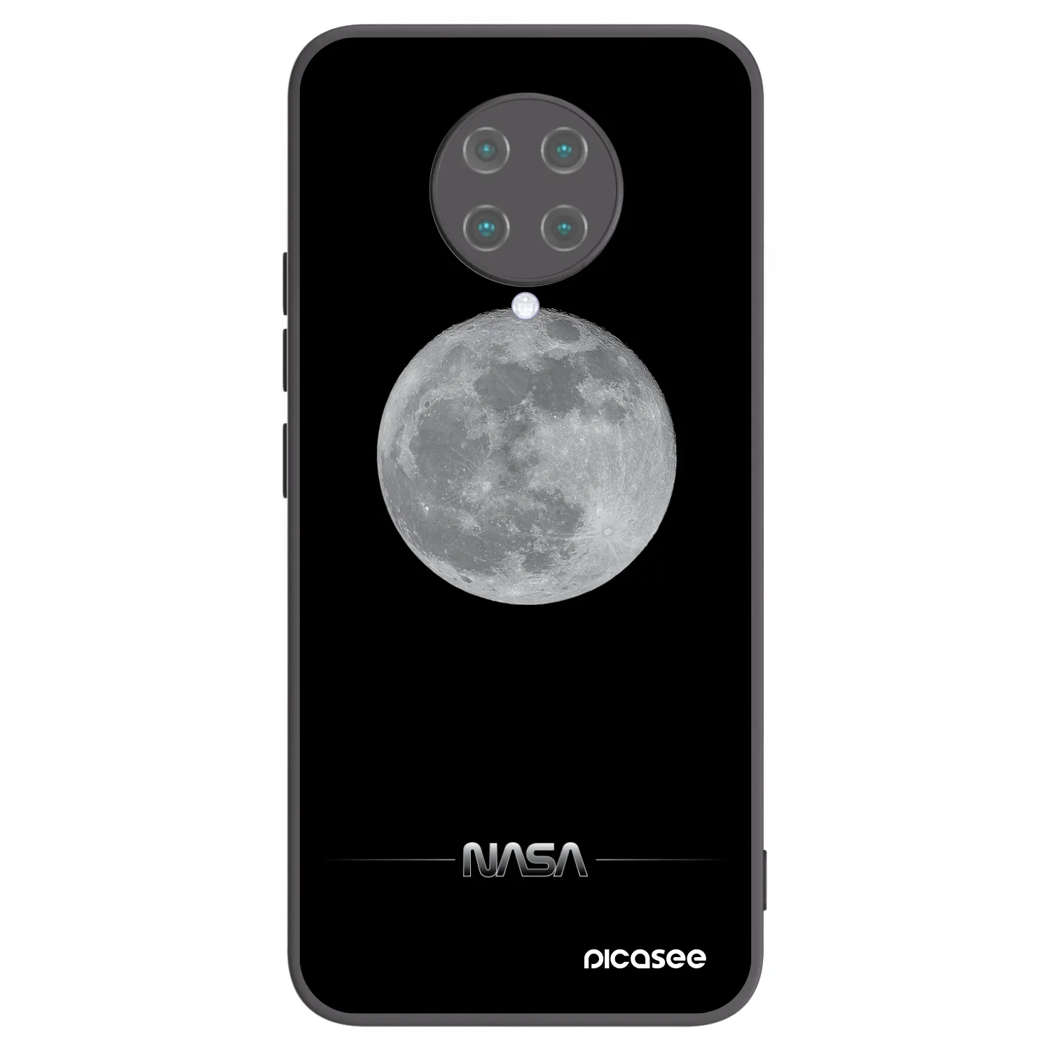 Picasee silikónový čierny obal pre Xiaomi Poco F2 Pro - Moon Minimal