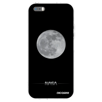 Picasee silikónový prehľadný obal pre Apple iPhone 5/5S/SE - Moon Minimal