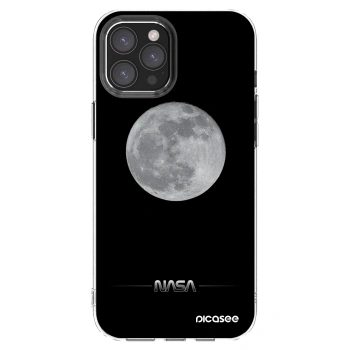 Picasee silikónový prehľadný obal pre Apple iPhone 12 Pro Max - Moon Minimal