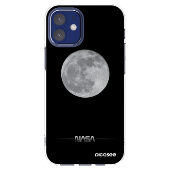 Picasee silikónový prehľadný obal pre Apple iPhone 12 mini - Moon Minimal