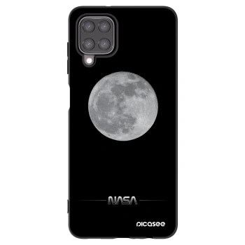 Picasee silikónový čierny obal pre Samsung Galaxy A12 A125F - Moon Minimal