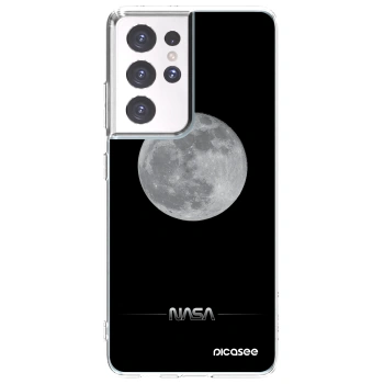 Picasee silikónový prehľadný obal pre Samsung Galaxy S21 Ultra 5G G998B - Moon Minimal