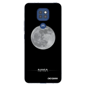 Picasee silikónový prehľadný obal pre Motorola Moto G9 Play - Moon Minimal