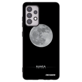 Picasee silikónový čierny obal pre Samsung Galaxy A52 5G A525F - Moon Minimal