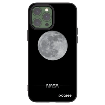 Picasee silikónový čierny obal pre Apple iPhone 13 Pro Max - Moon Minimal