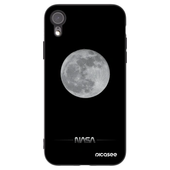 Picasee silikónový čierny obal pre Apple iPhone XR - Moon Minimal