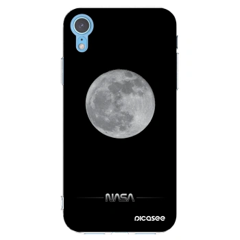 Picasee silikónový prehľadný obal pre Apple iPhone XR - Moon Minimal