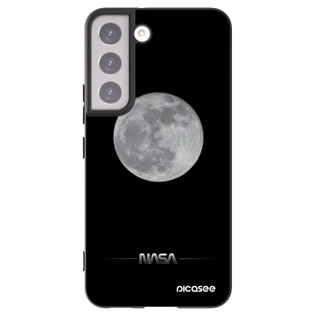Picasee silikónový čierny obal pre Samsung Galaxy S22 5G - Moon Minimal