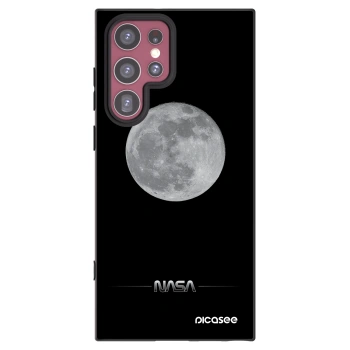 Picasee silikónový čierny obal pre Samsung Galaxy S22 Ultra 5G - Moon Minimal