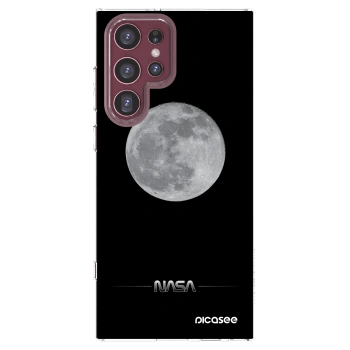 Picasee silikónový prehľadný obal pre Samsung Galaxy S22 Ultra 5G - Moon Minimal