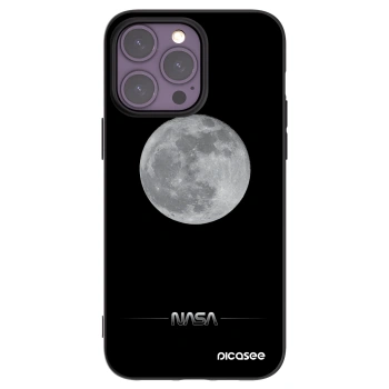 Picasee silikónový čierny obal pre Apple iPhone 14 Pro Max - Moon Minimal