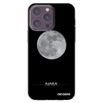 Picasee silikónový prehľadný obal pre Apple iPhone 14 Pro Max - Moon Minimal