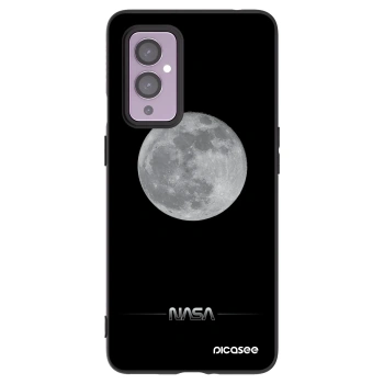 Picasee silikónový čierny obal pre OnePlus 9 - Moon Minimal