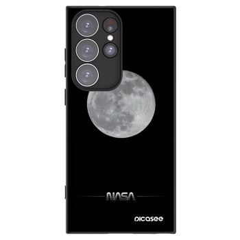 Picasee silikónový čierny obal pre Samsung Galaxy S23 Ultra 5G - Moon Minimal