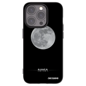 Picasee silikónový čierny obal pre Apple iPhone 15 Pro - Moon Minimal