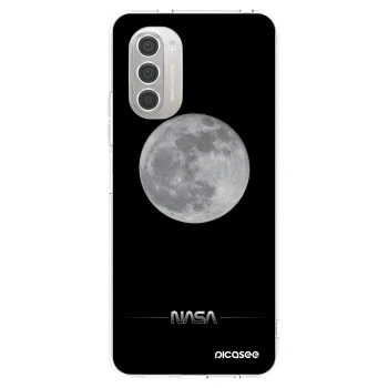 Picasee silikónový prehľadný obal pre Motorola Moto G51 - Moon Minimal