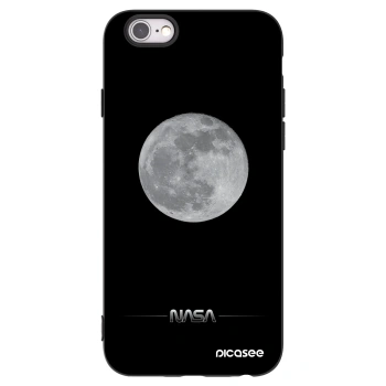 Picasee silikónový čierny obal pre Apple iPhone 6/6S - Moon Minimal