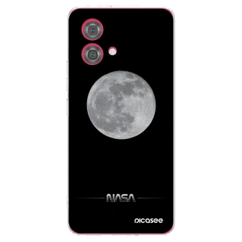 Picasee silikónový prehľadný obal pre Motorola Moto G84 5G - Moon Minimal