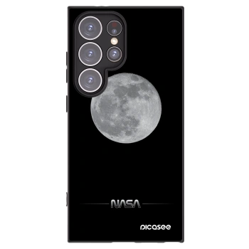 Picasee silikónový čierny obal pre Samsung Galaxy S24 Ultra S928B 5G - Moon Minimal