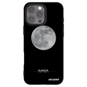 Picasee silikónový čierny obal pre Apple iPhone 16 Pro Max - Moon Minimal