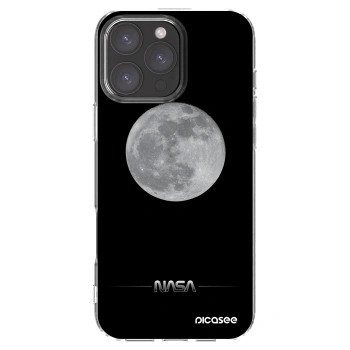 Picasee silikónový prehľadný obal pre Apple iPhone 16 Pro Max - Moon Minimal