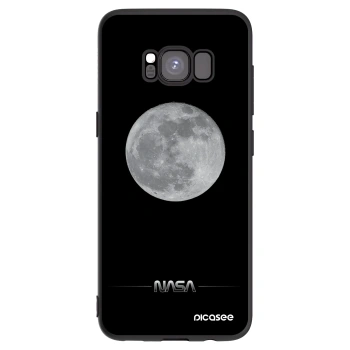 Picasee silikónový čierny obal pre Samsung Galaxy S8 G950F - Moon Minimal