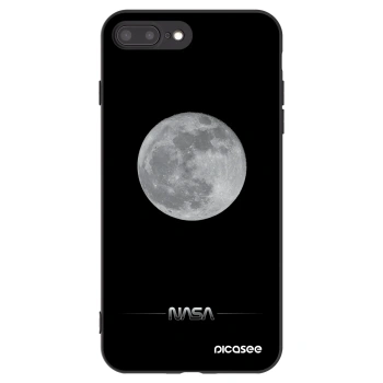 Picasee silikónový čierny obal pre Apple iPhone 8 Plus - Moon Minimal