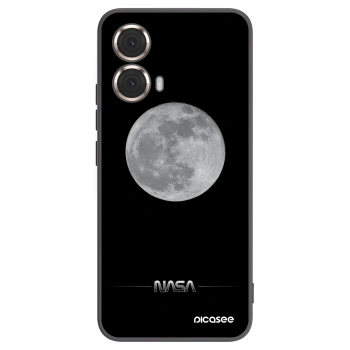 Picasee silikónový čierny obal pre Motorola Moto G85 - Moon Minimal