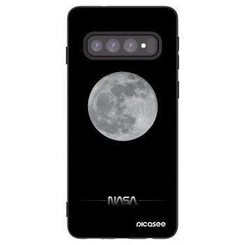 Picasee silikónový čierny obal pre Samsung Galaxy S10 G973 - Moon Minimal